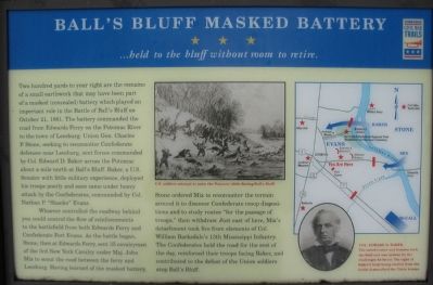 Ball's Bluff Masked Battery Marker image. Click for full size.