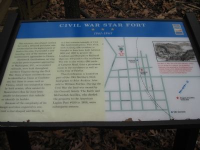 Civil War Star Fort - 1861-1865 Marker image. Click for full size.
