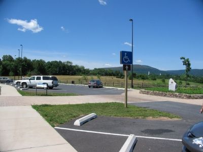 Marker and Welcome Center Parking Lot image. Click for full size.