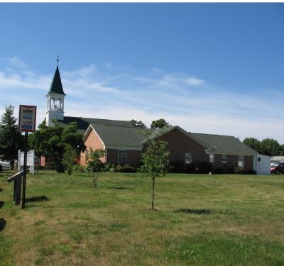 Location of Marker Adjacent to the Church Parking Area. Click for full size. Location of Marker Adjacent to the Church Parking Area image. Click for full size.
