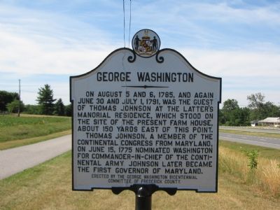 George Washington Marker. Click for full size. George Washington Marker image. Click for full size.