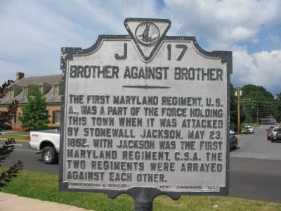 Brother Against Brother Marker. Click for full size. Brother Against Brother Marker image. Click for full size.