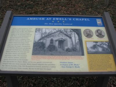 Ambush at Ewell's Chapel Marker image. Click for full size.