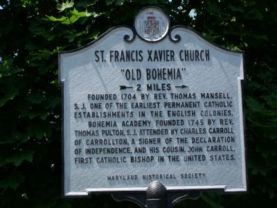 St. Francis Xavier Church Marker. Click for full size. St. Francis Xavier Church Marker image. Click for full size.
