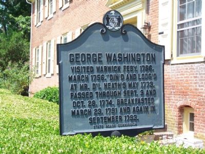George Washington Marker. Click for full size. George Washington Marker image. Click for full size.