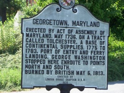 Georgetown, Maryland Marker image. Click for full size.
