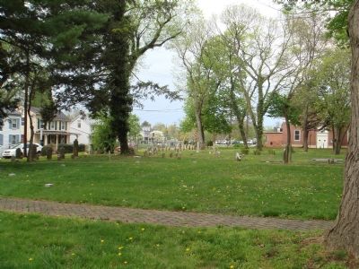 View of Old Methodist Cemetery from the Marker image. Click for full size.