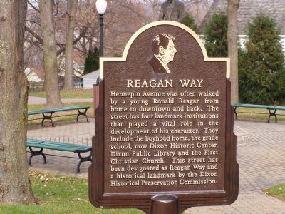 Reagan Way Marker. Click for full size. Reagan Way Marker image. Click for full size.