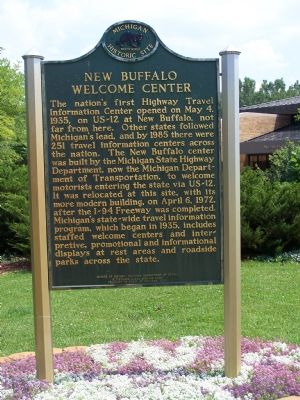 New Buffalo Welcome Center Marker image. Click for full size.