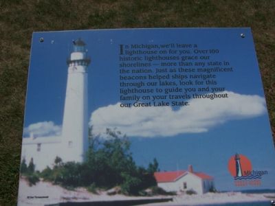 “In Michigan, we’ll leave a lighthouse on for you.” image. Click for full size.