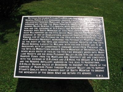 War Department Marker T. P. 1 image. Click for full size.