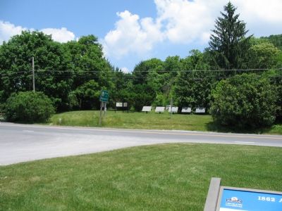The Six War Department Markers at the Pull Off image. Click for full size.