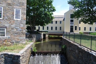 Mill race along Wilkinson Mill. Click for full size. Mill race along Wilkinson Mill image. Click for full size.