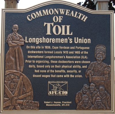 Commonwealth of Toil: Longshoremen's Union Marker image. Click for full size.