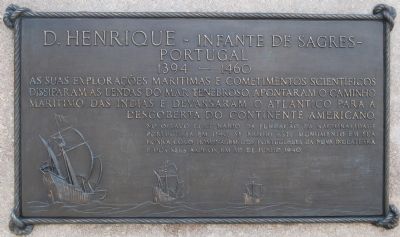 Plaque on Back of Monument is in Portuguese image. Click for full size.