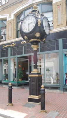 Marker located at base of clock tower on Central Street. Click for full size. Marker located at base of clock tower on Central Street image. Click for full size.