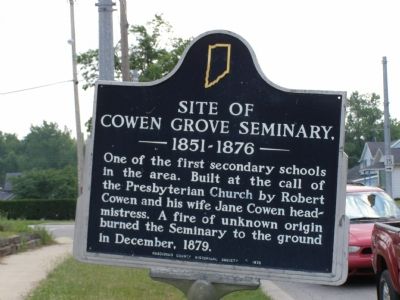 Site of Cowen Grove Seminary Marker image. Click for full size.