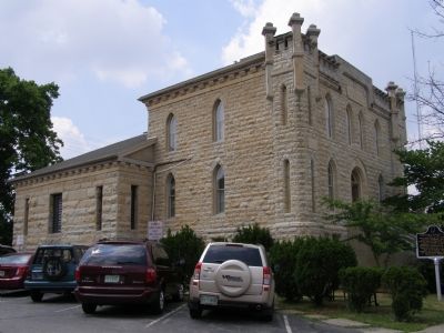Residence in front, jail in rear. image. Click for full size.