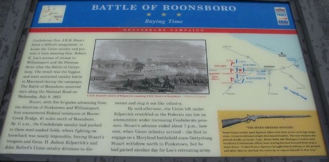 Battle of Boonsboro Marker image. Click for full size.