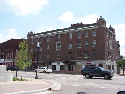 The former Four Flags Hotel (side view) image. Click for full size.