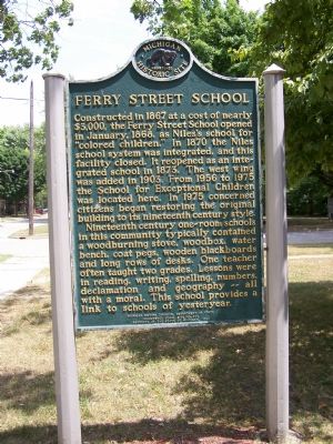 Ferry Street School Marker image. Click for full size.