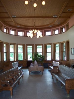 The beautiful interior of the Michigan Central Railroad Niles Depot image. Click for full size.