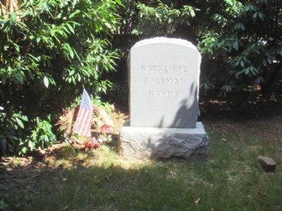 Ratcliffe-Coleman-Hanna Monument in Cemetery. Click for full size. Ratcliffe-Coleman-Hanna Monument in Cemetery image. Click for full size.