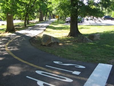 The Marker Beside the W & OD Trail image. Click for full size.