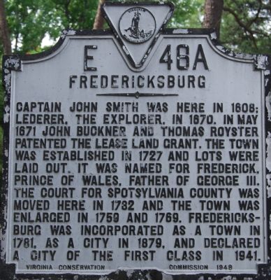 Fredericksburg Marker image. Click for full size.
