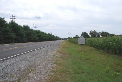 Marker along SR 2 (Tidewater Trail) image. Click for full size.