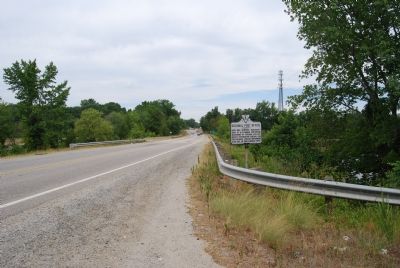 Marker along SR 2 (Tidewater Trail) image. Click for full size.