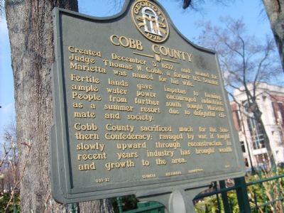 Cobb County Marker image. Click for full size.
