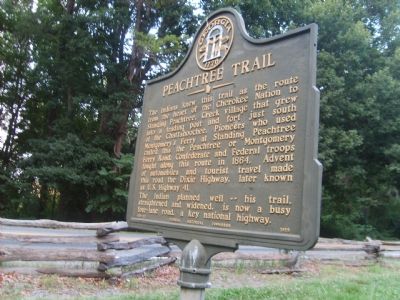 Peachtree Trail Marker image. Click for full size.