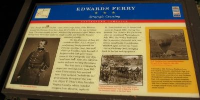 Edward's Ferry Marker image. Click for full size.