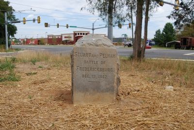 Stone marker: Stuart and Pelham. Click for full size. Stone marker: Stuart and Pelham image. Click for full size.