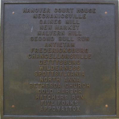 Marker on west side of monument. Click for full size. Marker on west side of monument image. Click for full size.