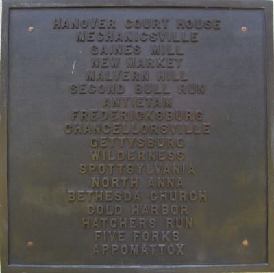 Marker on west side of monument image. Click for full size.