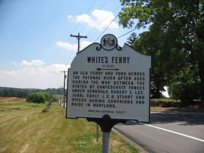 White's Ferry Marker image. Click for full size.