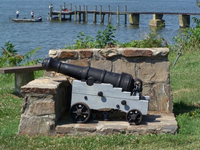 Revolutionary War Cannon in Park at Capt. Michael Rudulph Marker image. Click for full size.