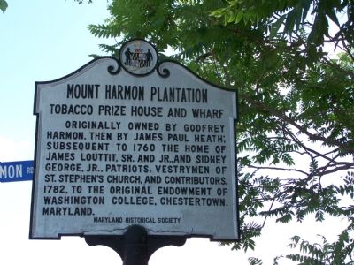 Mount Harmon Plantation Marker image. Click for full size.