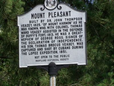 Mount Pleasant Marker. Click for full size. Mount Pleasant Marker image. Click for full size.
