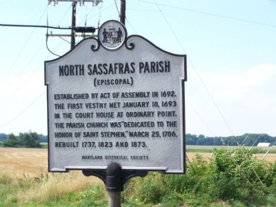 North Sassafras Parish Marker image. Click for full size.