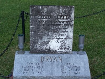 Close up of the Bryan markers. image. Click for full size.