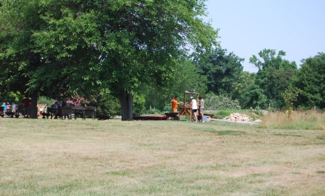 Archaeological excavation at house site image. Click for full size.