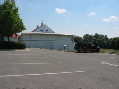 Marker at the Edge of the Parking Lot. Click for full size. Marker at the Edge of the Parking Lot image. Click for full size.