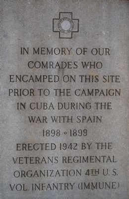 Spanish War Veterans Marker image. Click for full size.