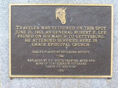 Traveler Was Tethered on This Spot Marker. Click for full size. Traveler Was Tethered on This Spot Marker image. Click for full size.