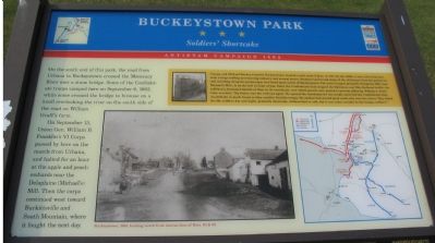 Buckeystown Park Marker. Click for full size. Buckeystown Park Marker image. Click for full size.