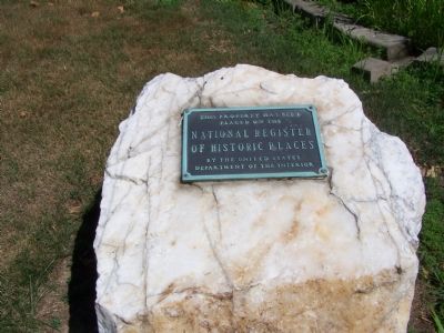 National Register of Historic Places plaque for Ft. Dare dwelling. image. Click for full size.
