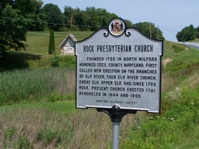 Rock Presbyterian Church Marker image. Click for full size.